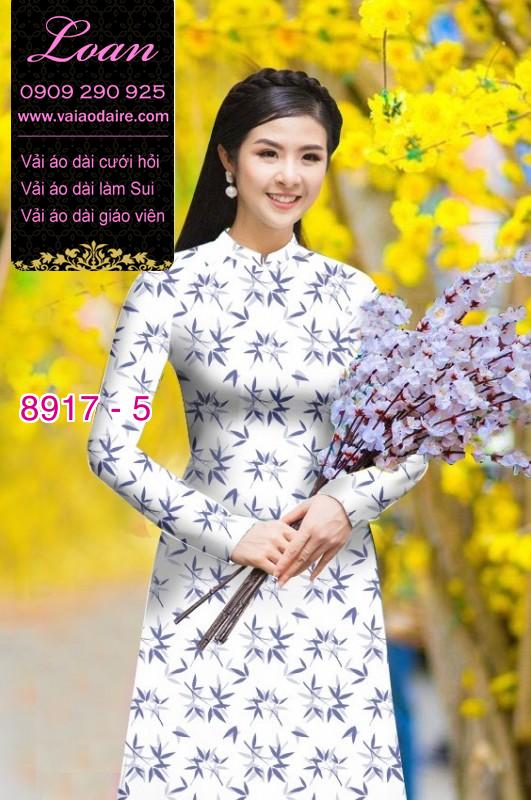 Vải áo dài hoa nhí