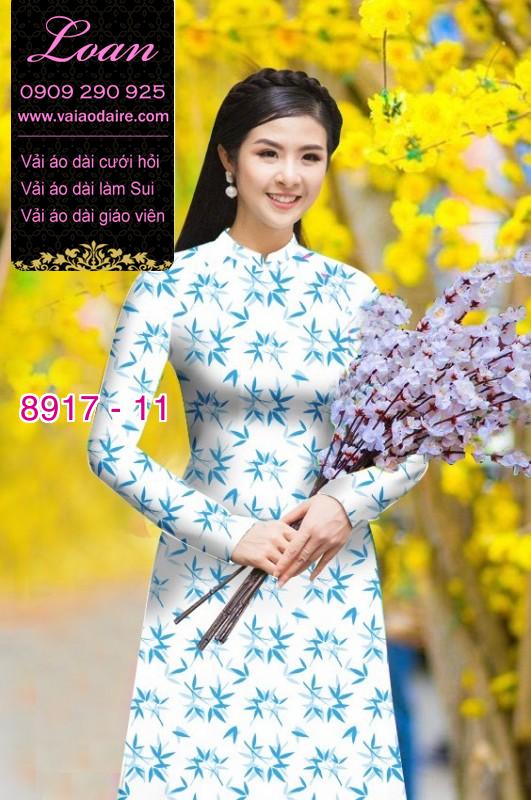 Vải áo dài hoa nhí