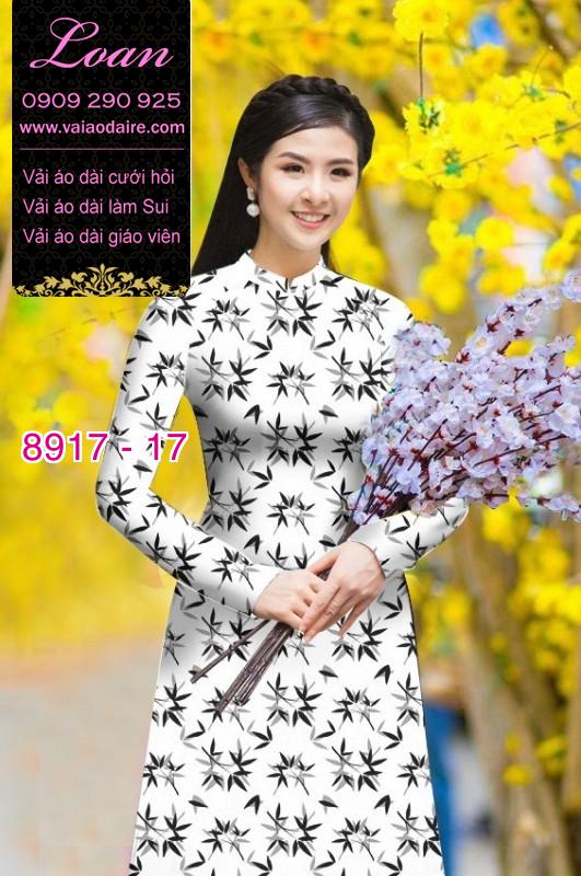 Vải áo dài hoa nhí