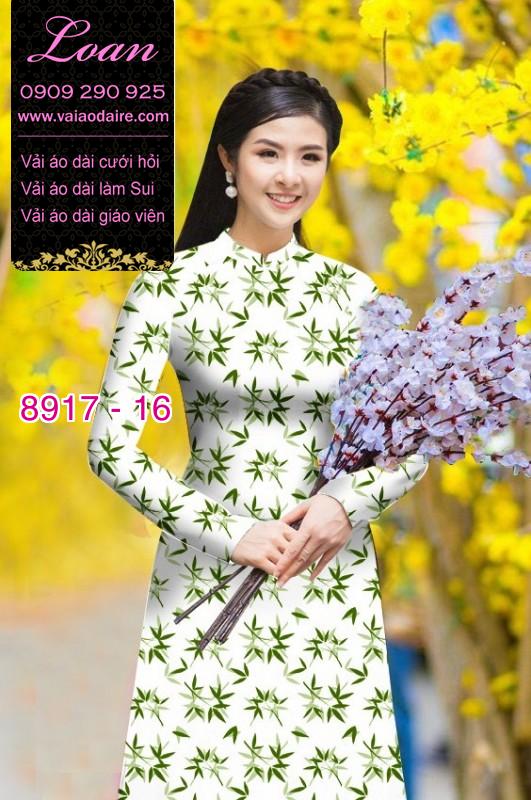 Vải áo dài hoa nhí