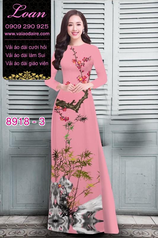 Vải áo dài hoa nhí