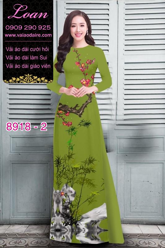 Vải áo dài hoa nhí