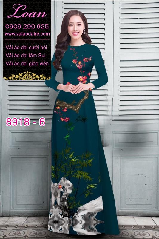 Vải áo dài hoa nhí