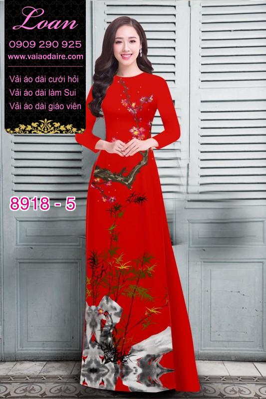 Vải áo dài hoa nhí