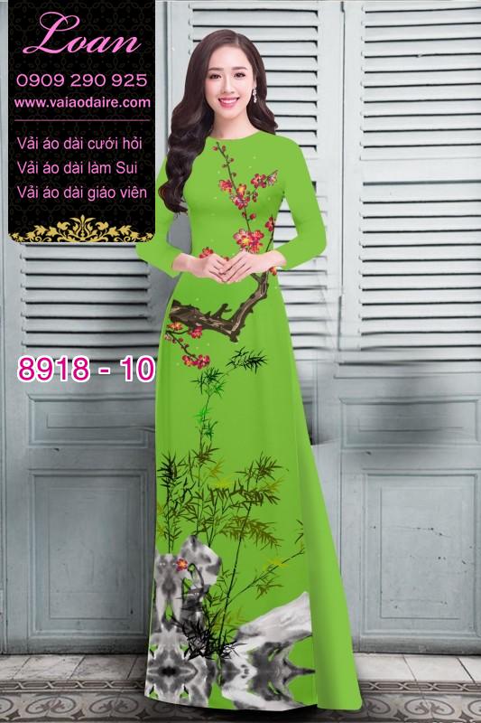 Vải áo dài hoa nhí