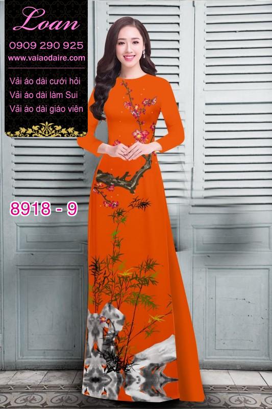 Vải áo dài hoa nhí