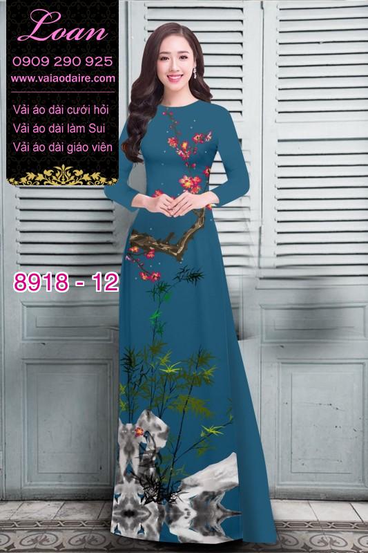 Vải áo dài hoa nhí