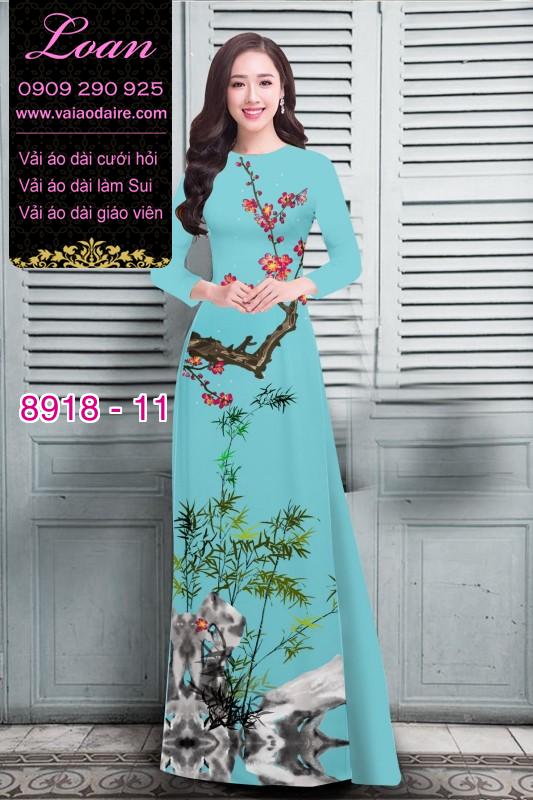 Vải áo dài hoa nhí