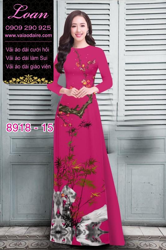 Vải áo dài hoa nhí