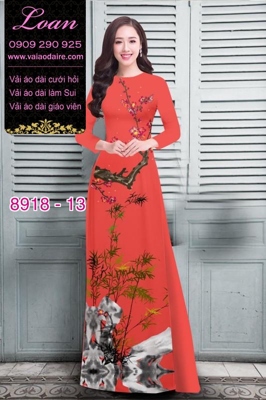 Vải áo dài hoa nhí