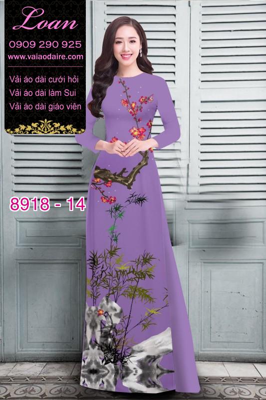Vải áo dài hoa nhí