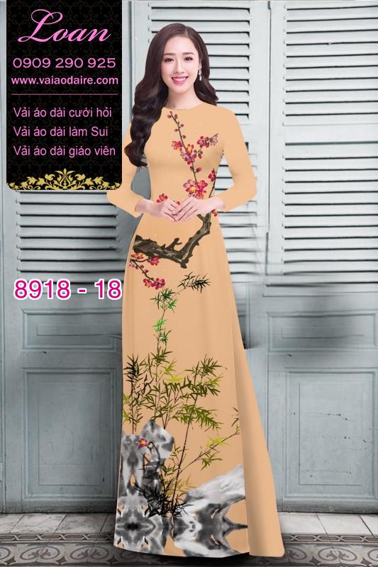 Vải áo dài hoa nhí