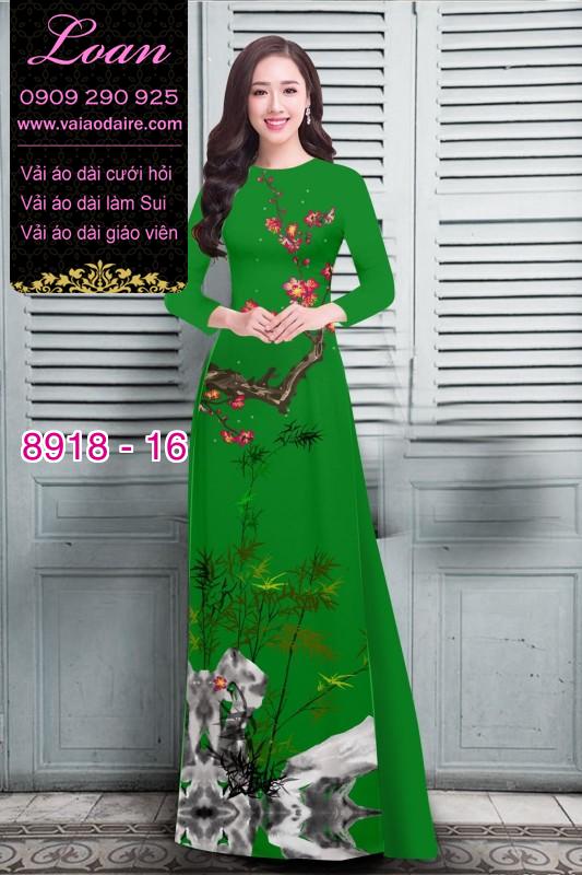 Vải áo dài hoa nhí