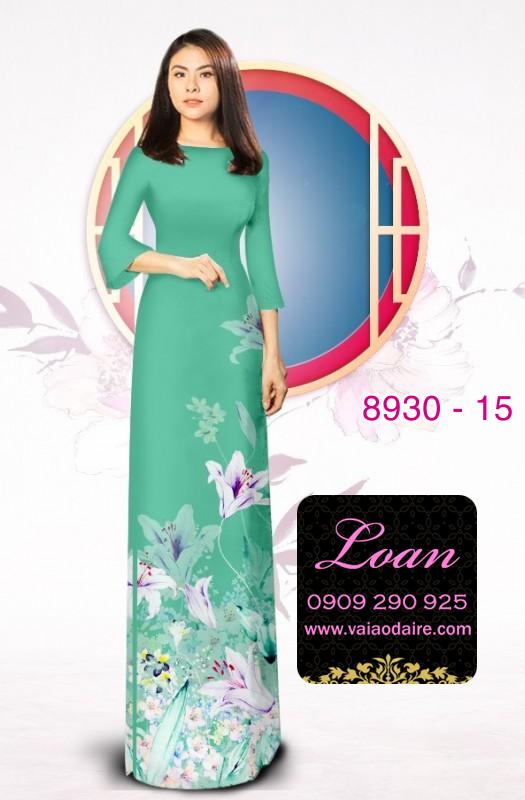 Vải áo dài hoa Ly