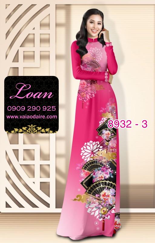 Vải áo dài hoa 3D Vải áo dài hoa 3D