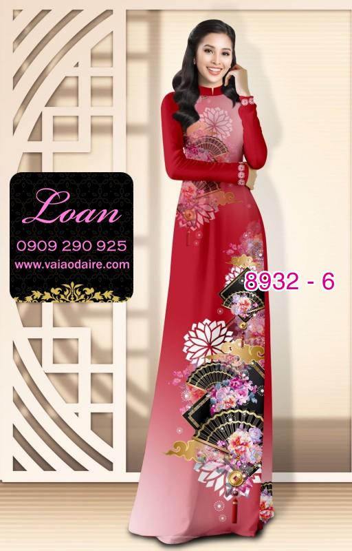 Vải áo dài hoa 3D Vải áo dài hoa 3D