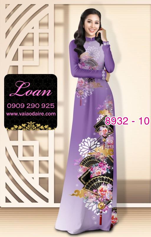 Vải áo dài hoa 3D Vải áo dài hoa 3D