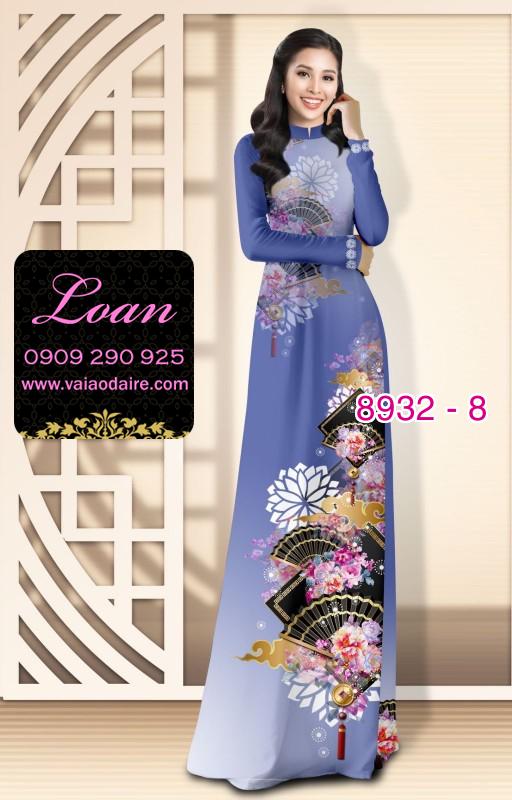 Vải áo dài hoa 3D Vải áo dài hoa 3D