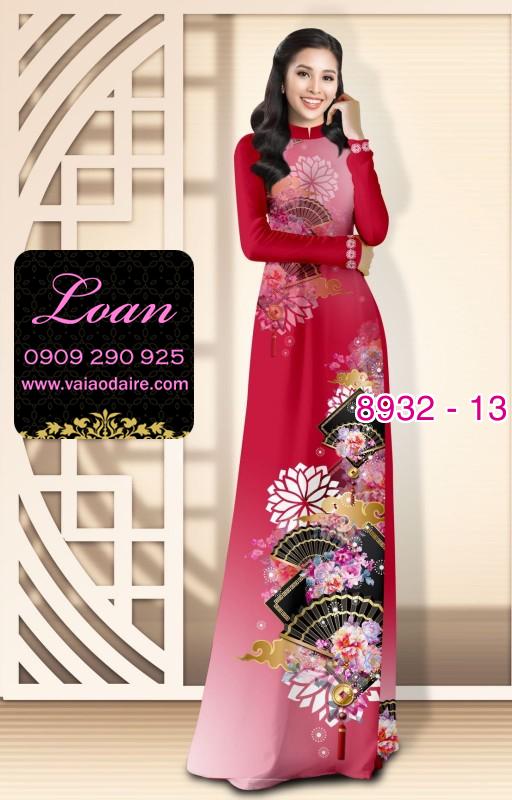 Vải áo dài hoa 3D Vải áo dài hoa 3D