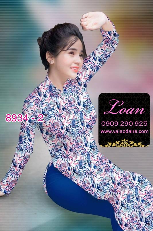 Vải áo dài hoa nhí Vải áo dài hoa nhí