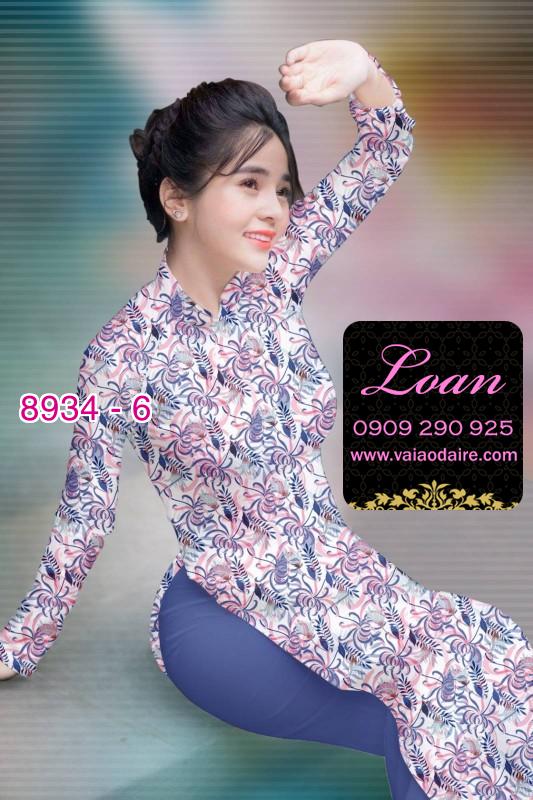 Vải áo dài hoa nhí Vải áo dài hoa nhí