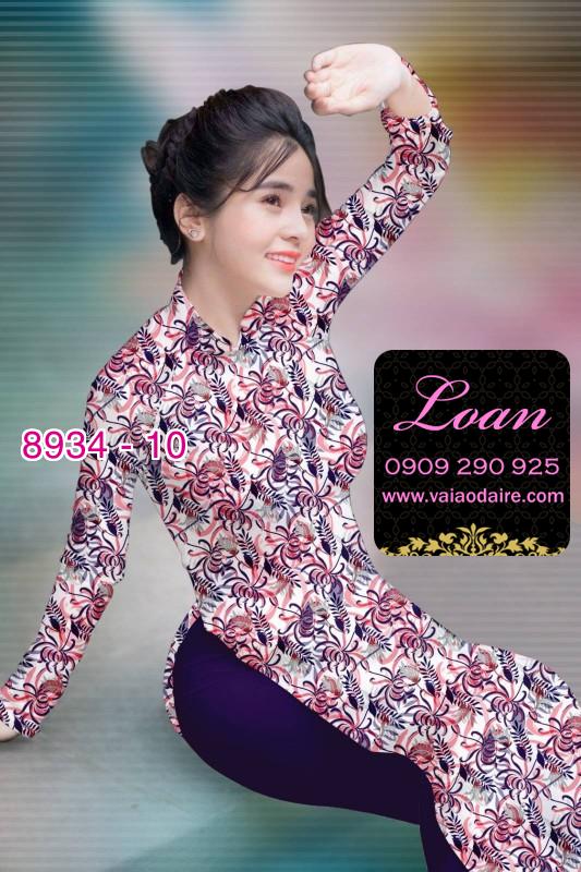 Vải áo dài hoa nhí Vải áo dài hoa nhí