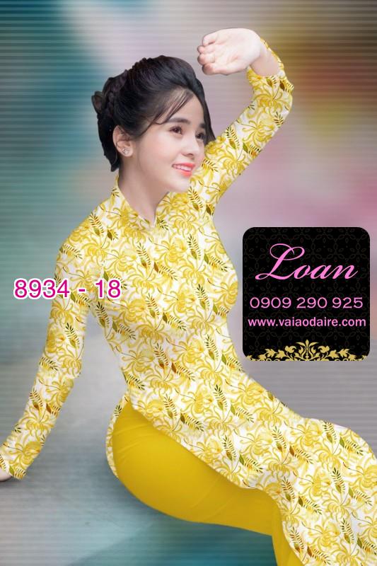 Vải áo dài hoa nhí Vải áo dài hoa nhí