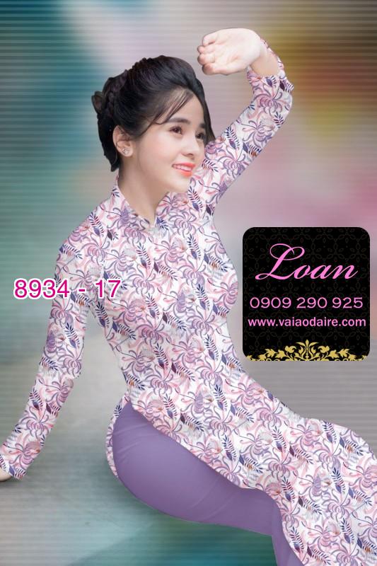 Vải áo dài hoa nhí Vải áo dài hoa nhí
