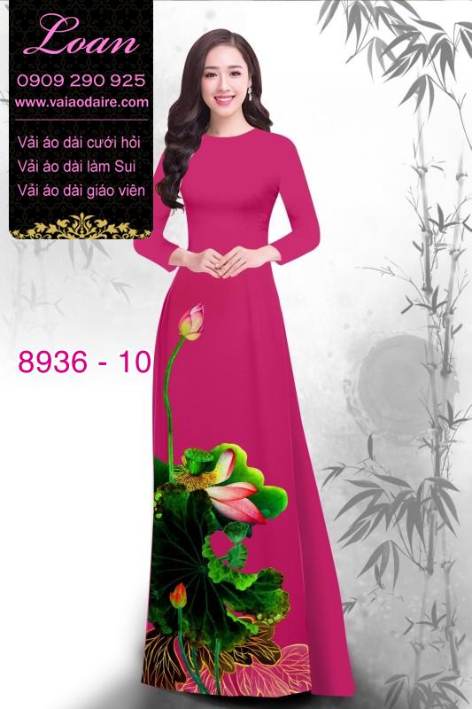Vải áo dài hoa Sen