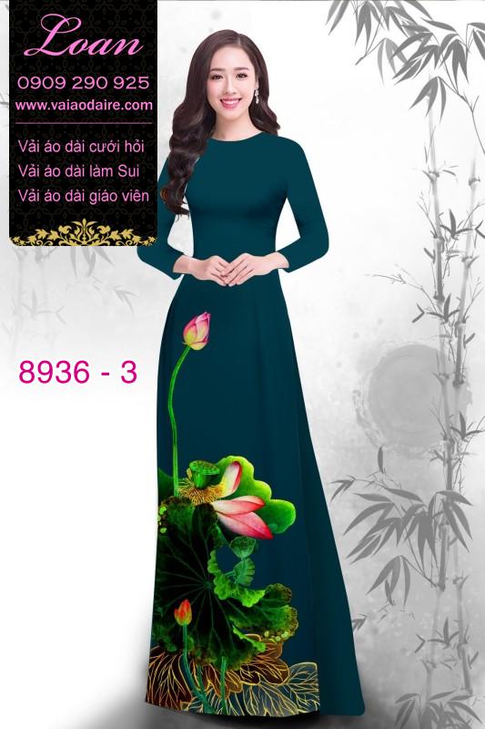 Vải áo dài hoa Sen