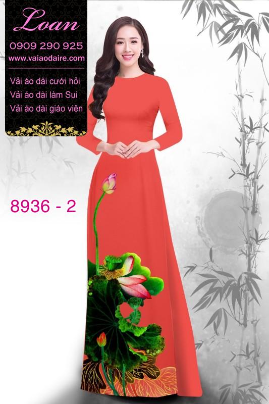Vải áo dài hoa Sen