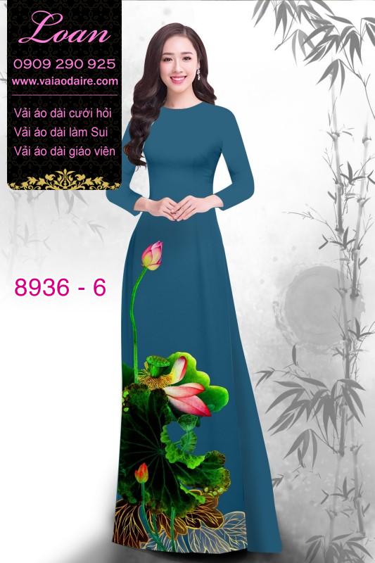 Vải áo dài hoa Sen