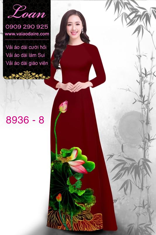 Vải áo dài hoa Sen