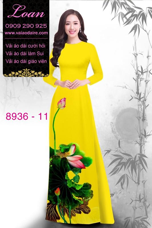 Vải áo dài hoa Sen