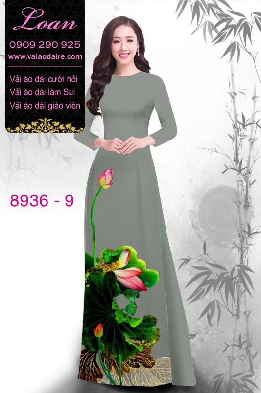 Vải áo dài hoa Sen
