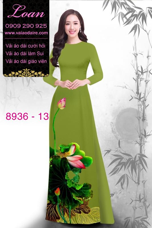 Vải áo dài hoa Sen