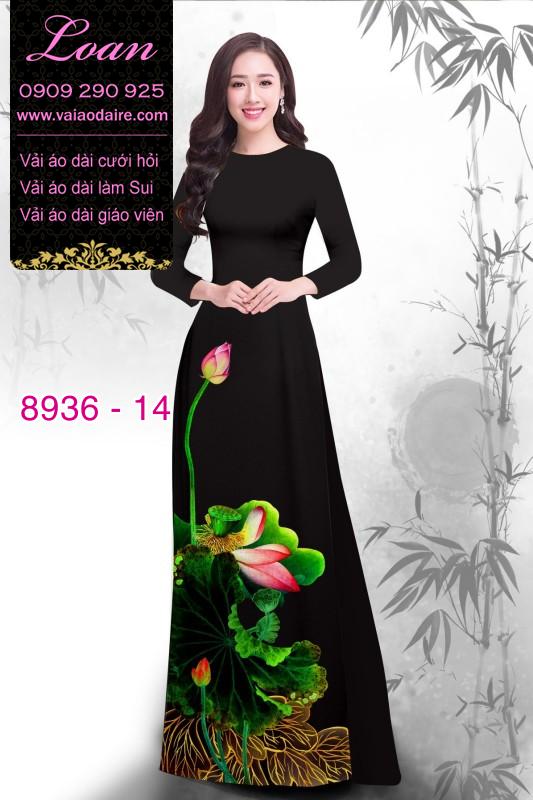 Vải áo dài hoa Sen