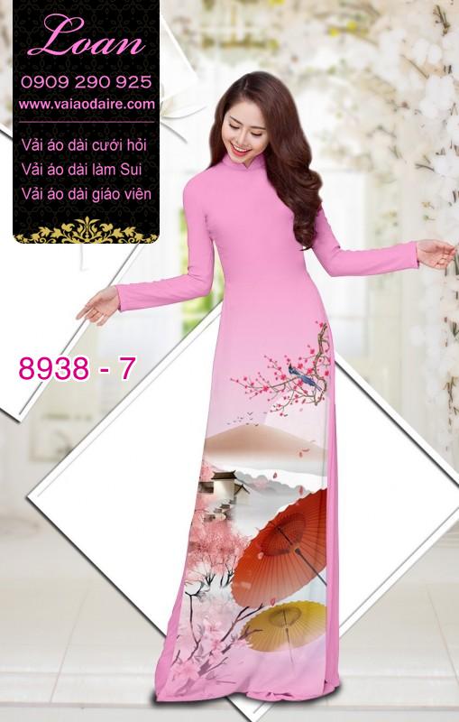 Vải áo dài phong cảnh