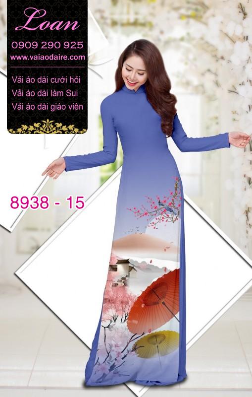 Vải áo dài phong cảnh