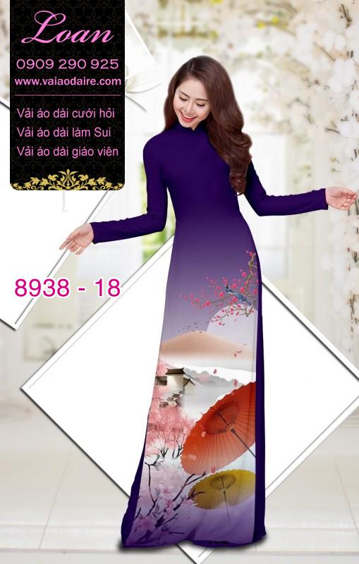Vải áo dài phong cảnh