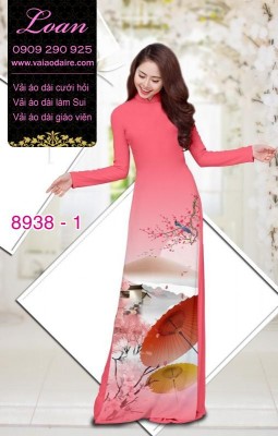 Vải áo dài phong cảnh-DT 8938