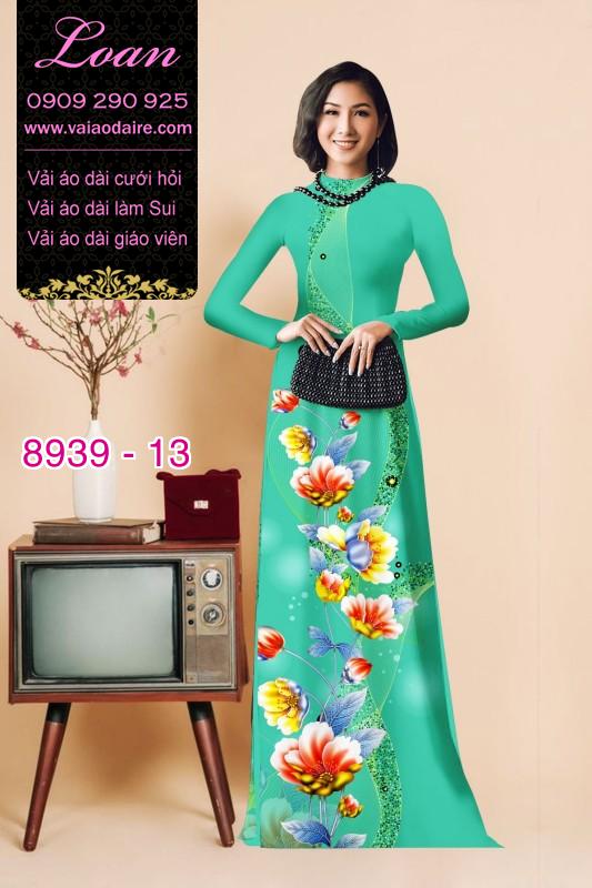 Vải áo dài hoa 3D Vải áo dài hoa 3D