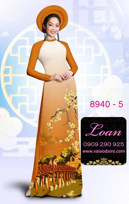 Vải áo dài phong cảnh