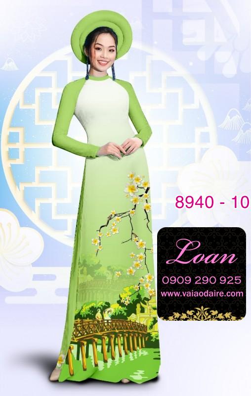 Vải áo dài phong cảnh
