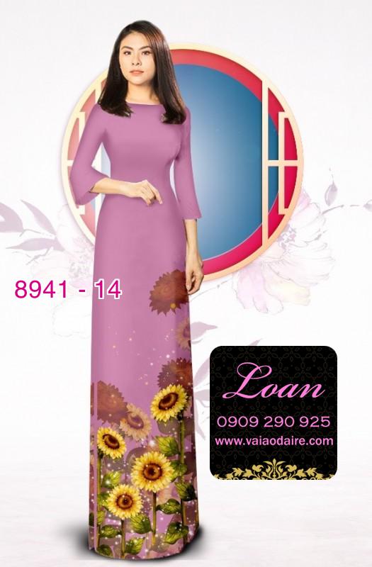 Vải áo dài hoa Cúc
