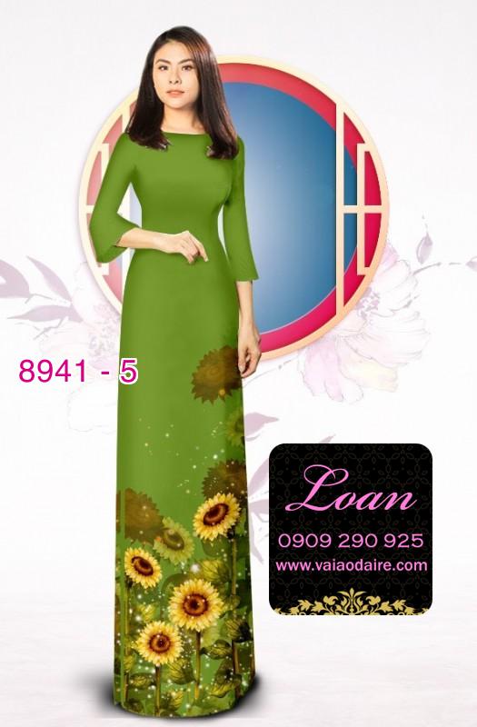 Vải áo dài hoa Cúc