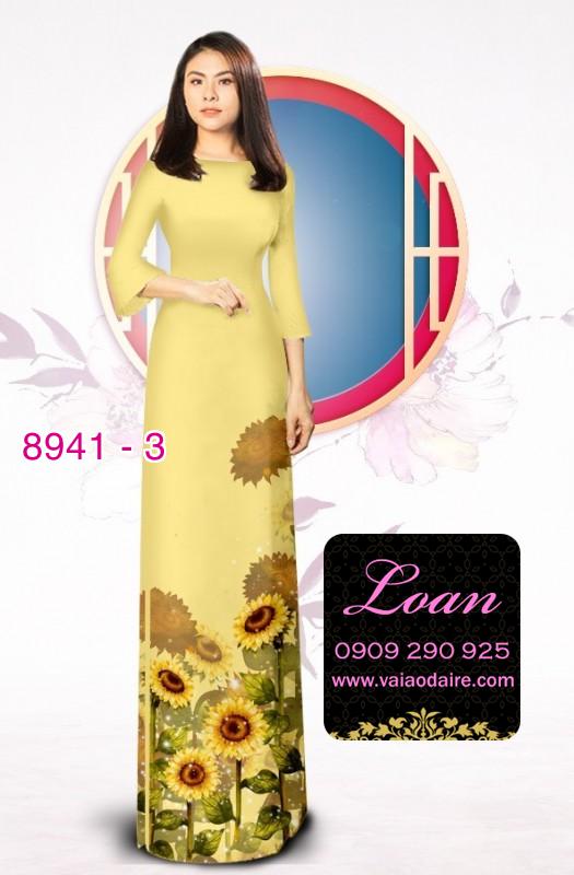 Vải áo dài hoa Cúc