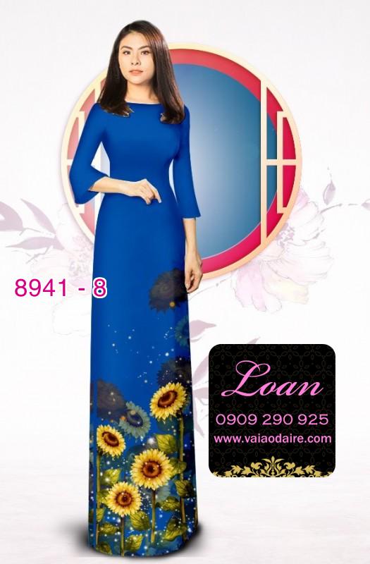 Vải áo dài hoa Cúc