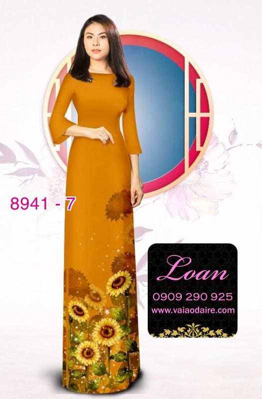 Vải áo dài hoa Cúc
