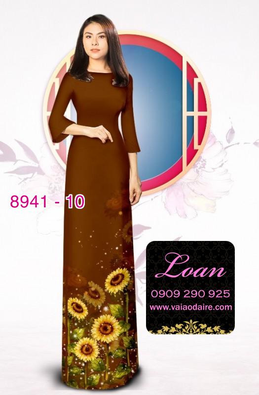 Vải áo dài hoa Cúc